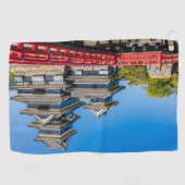 松本城と橋 ゴルフタオル (横)