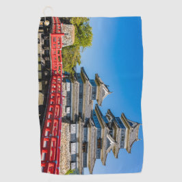 松本城と橋 ゴルフタオル