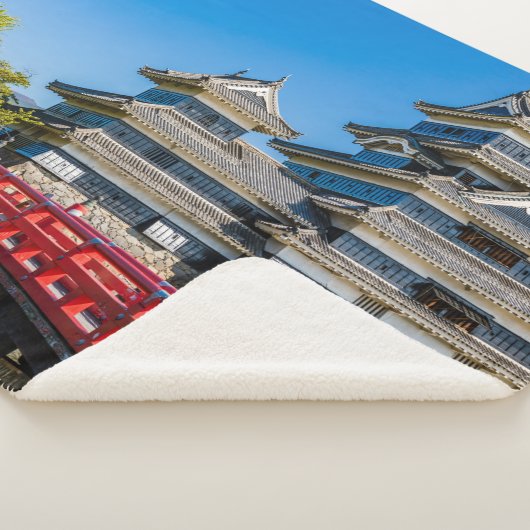 松本城と橋 シェルパブランケット (3/4)