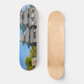 松本城と橋 スケートボード (正面)