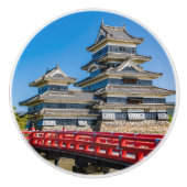 松本城と橋 セラミックノブ (正面)