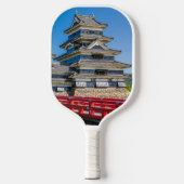 松本城と橋 ピックルボールラケット (正面)