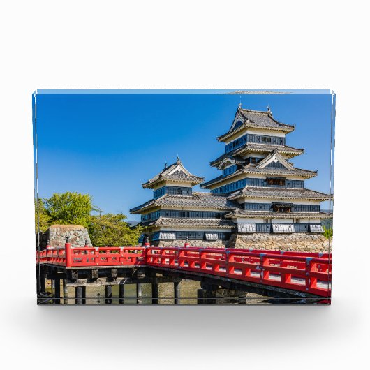 松本城と橋 フォトブロック (正面)