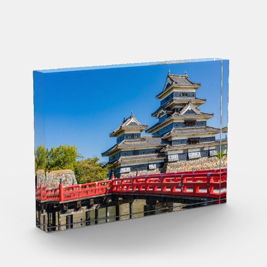 松本城と橋 フォトブロック (左)