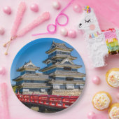 松本城と橋 ペーパープレート (パーティー)