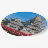 松本城と橋 ペーパープレート (アングル)