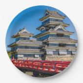 松本城と橋 ペーパープレート (正面)