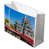 松本城と橋 ラージペーパーバッグ (正面アングル)