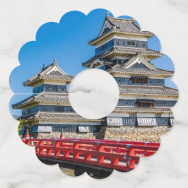 松本城と橋 ワイングラスタグ