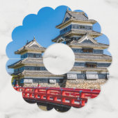 松本城と橋 ワイングラスタグ (正面)