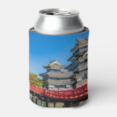 松本城と橋 缶クーラー (缶正面)