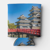 松本城と橋 缶クーラー (正面)