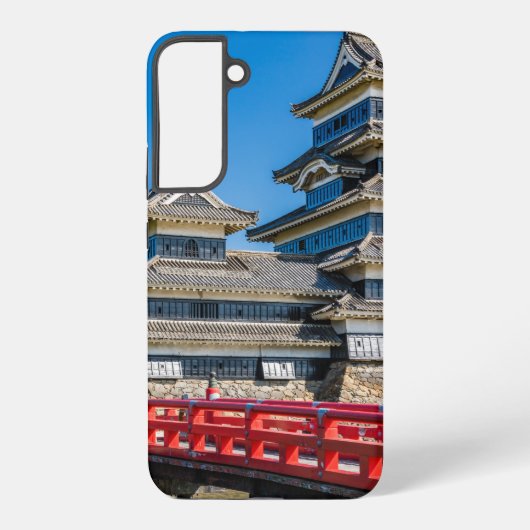 松本城と橋 SAMSUNG GALAXYケース (裏面)