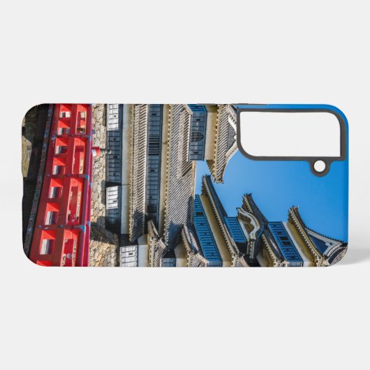 松本城と橋 SAMSUNG GALAXYケース (裏面横)