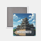 松本城日本 マグネット (正面/裏面)