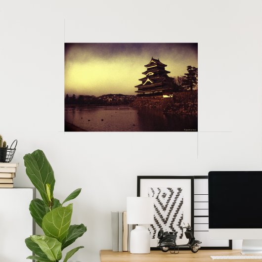 松本城 ポスター (ホームオフィス)