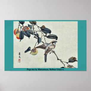 松村、Keibun Ukiyo e.著作の10ページ ポスター