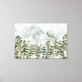 松林と山 キャンバスプリント