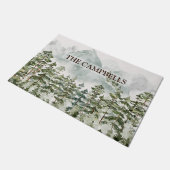 松林と山 ドアマット (アングル)