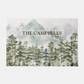 松林と山 ドアマット (正面)