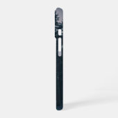 松林のレトロな雪景色 iPhone 16ケース (左側面)
