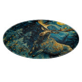 松林の中でムースゴッホ カッティングボード (角)