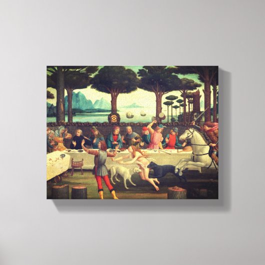 松林の宴会 キャンバスプリント (正面)