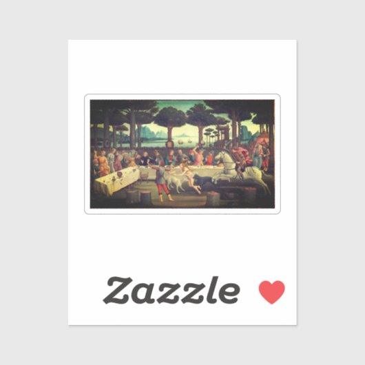 松林の宴会 シール (シート)