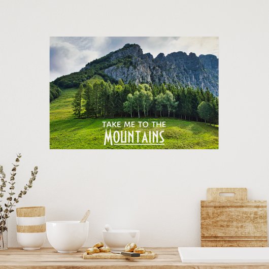 松林の山へ ポスター (キッチン)