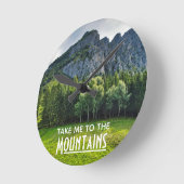 松林の山へ ラウンド壁時計 (傾斜)