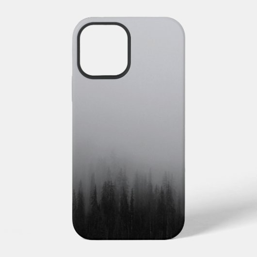 松林の抽象画 iPhoneケース (裏面)