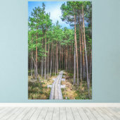 松林の木道 キャンバスプリント (インサイチュ (ウッドフロア))