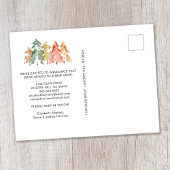 松林の水彩画が動く 案内ポストカード