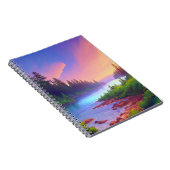 松林の静寂に囲まれたAzure River ノートブック (右側)