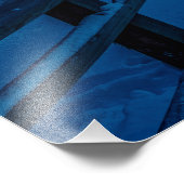 松林を覆った冬の風景 フォトプリント            (角)