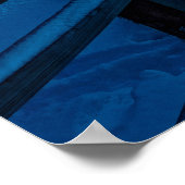 松林を覆った冬の風景 ポスター (角)