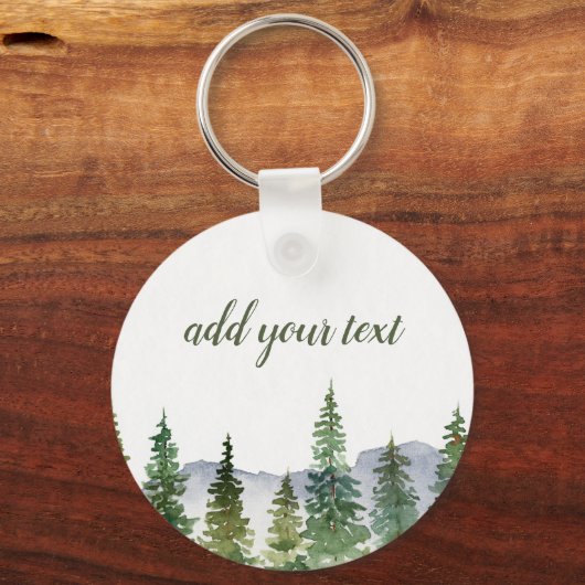 松林パーソナライズされた キーホルダー (正面)