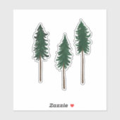 松林ミニマリスト シール (シート)