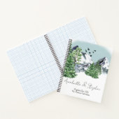 松林雪山水景 ノートブック (内部)