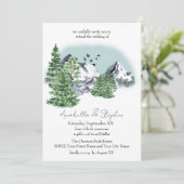 松林雪山水景 招待状 (スタンド正面)