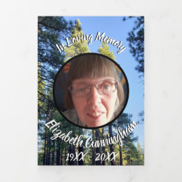 松林5枚記念写真 三つ折り案内状