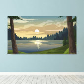 松林 キャンバスプリント (インサイチュ (ウッドフロア))