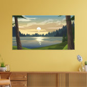 松林 キャンバスプリント (インサイチュ (リビング))