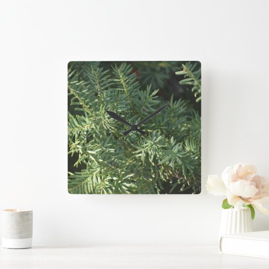 松林 スクエア壁時計 (ホーム)