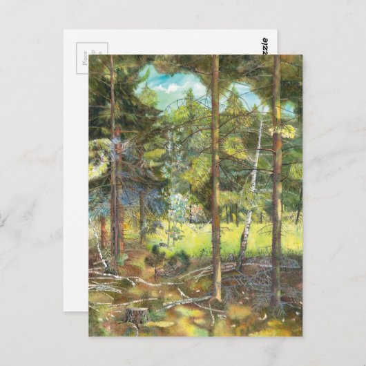 松林 ポストカード (正面/裏面)
