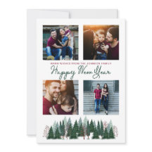 松林 |新年おめでとう |フォトカード