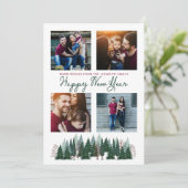 松林 |新年おめでとう |フォトカード シーズンカード (スタンド正面)