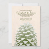 松果お洒落結婚式招待状 招待状 (正面)