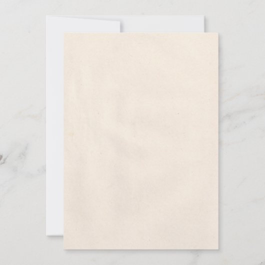 松果お洒落結婚式招待状 招待状 (裏面)