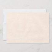 松果エレガント結婚式招待状 招待状 (裏面)